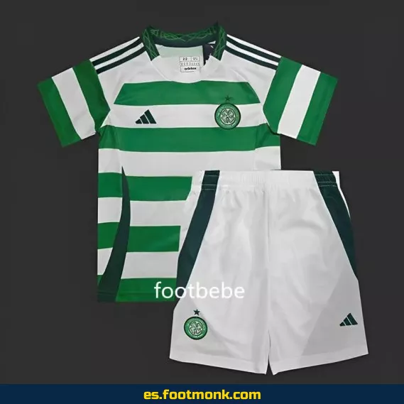 Camiseta oficial del Celtic FC para niños 2024-2025 - Primera equipación, envío a domicilio