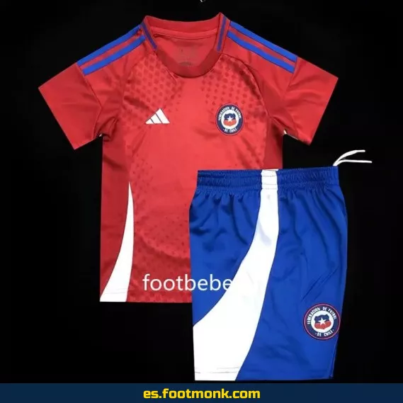 Camiseta de fútbol Chile Niños 2024 Local Roja – Edición Oficial