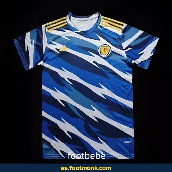 Camiseta de fútbol pre-partido Escocia 2024 azul – Oficial, edición especial