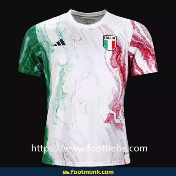 Camiseta de Fútbol Italia 2023 Pre-Match Blanca – Edición Oficial