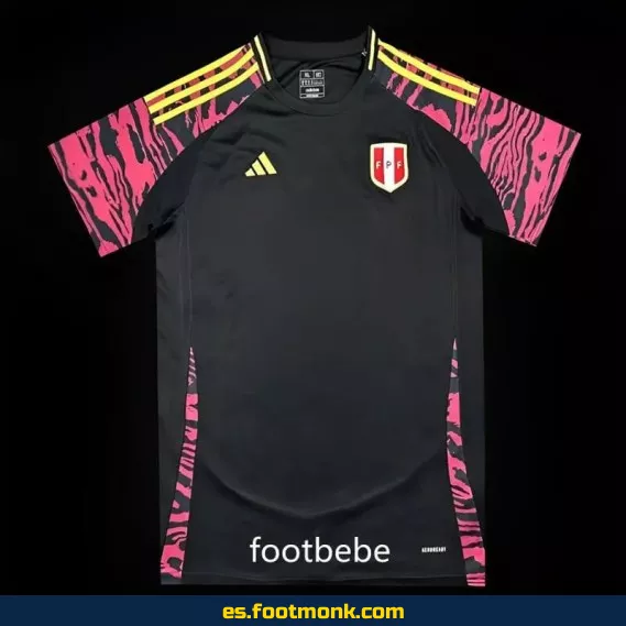 Camiseta de Fútbol Perú 2024 Visitante Negra - Edición Oficial