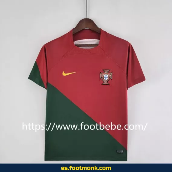 Camiseta oficial de la selección de Portugal - Mundial 2022 - Local roja - Edición especial