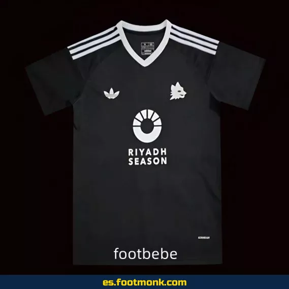 Camiseta de Fútbol Roma 2024-2025 Pre-Match Negra – Edición Oficial