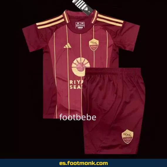 Camiseta de fútbol Roma Niños 2024-2025 Local – Compra Online