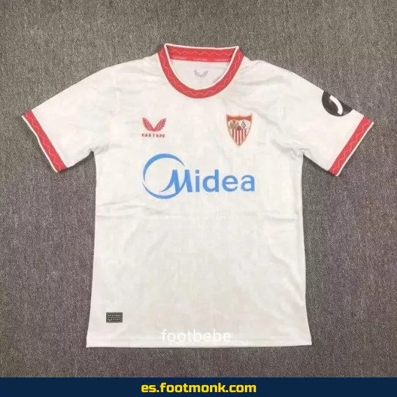 Camiseta Oficial del Sevilla FC 2024-2025 Local Blanca - Edición Nueva Temporada