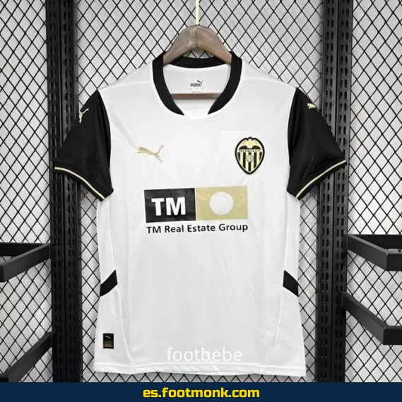 Camiseta Valencia CF 2024-2025 Local Blanca - Oficial, Edición Limitada