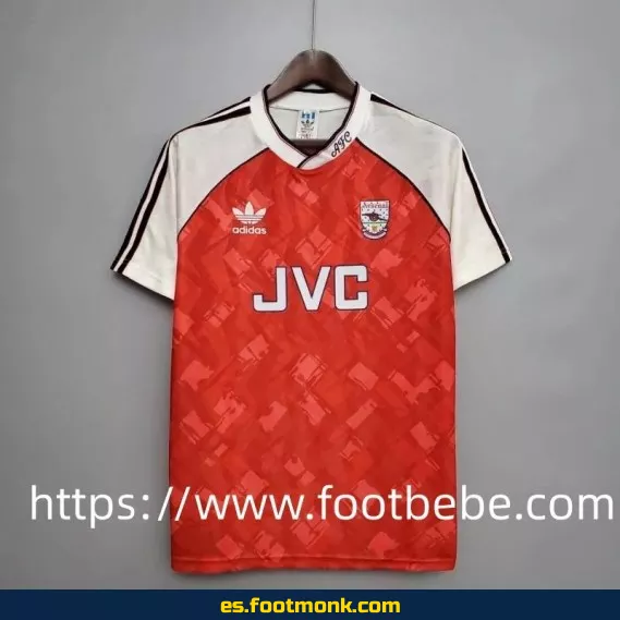 Camiseta retro vintage del Arsenal 1990-1992 - Edición especial - Primera equipación - Fútbol clásico