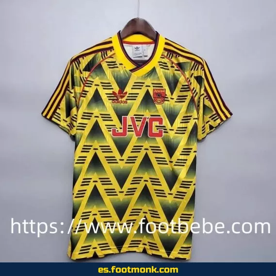 Camiseta retro de fútbol Arsenal 1991-1993 segunda equipación - Edición clásica vintage