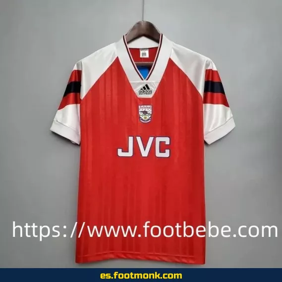 Camiseta retro Arsenal 1992-1994 local - Edición clásica de fútbol vintage