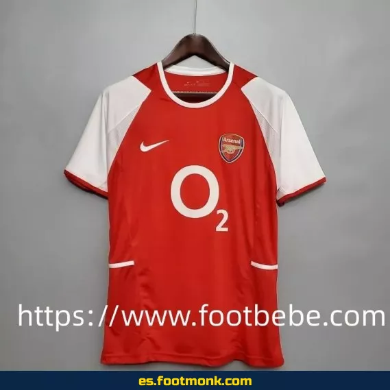 Camiseta retro vintage del Arsenal 2002-2004 local - Edición clásica de fútbol