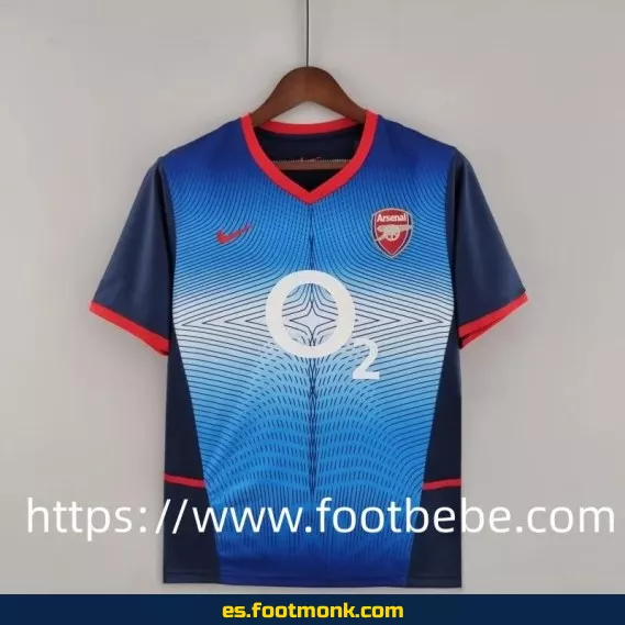 Camiseta retro de fútbol Arsenal 2002-2004 edición exterior - Réplica clásica