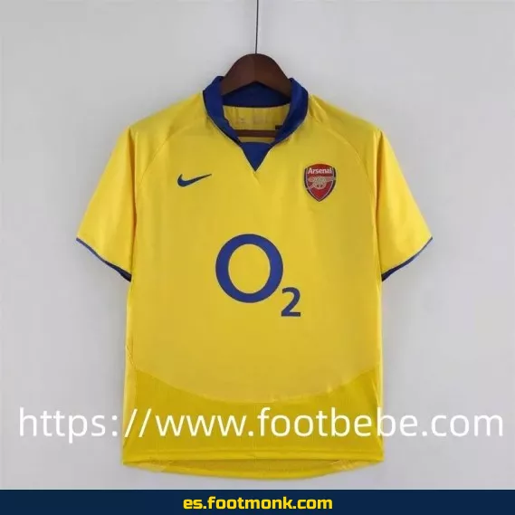 Camiseta retro del Arsenal 2003-2005 - Edición especial exterior - Réplica oficial