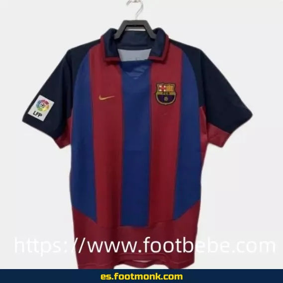 Camiseta retro del FC Barcelona 2003-2004 local - Edición clásica vintage