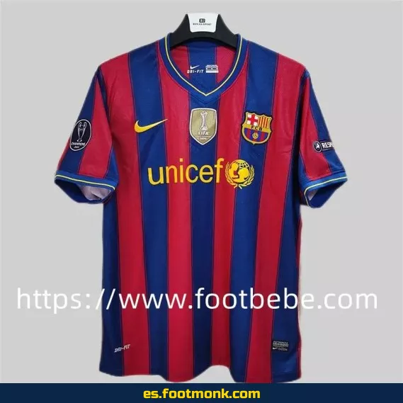 Camiseta retro del FC Barcelona 2009-2010 temporada, edición clásica original - Envío a domicilio