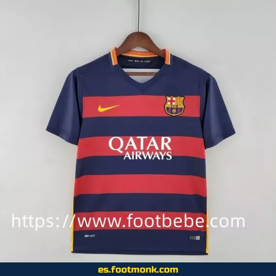 Camiseta retro del FC Barcelona 2015-2016 primera equipación - Edición vintage