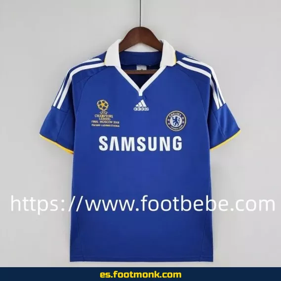 Camiseta retro Chelsea 2008-2009 local azul - Edición clásica de fútbol