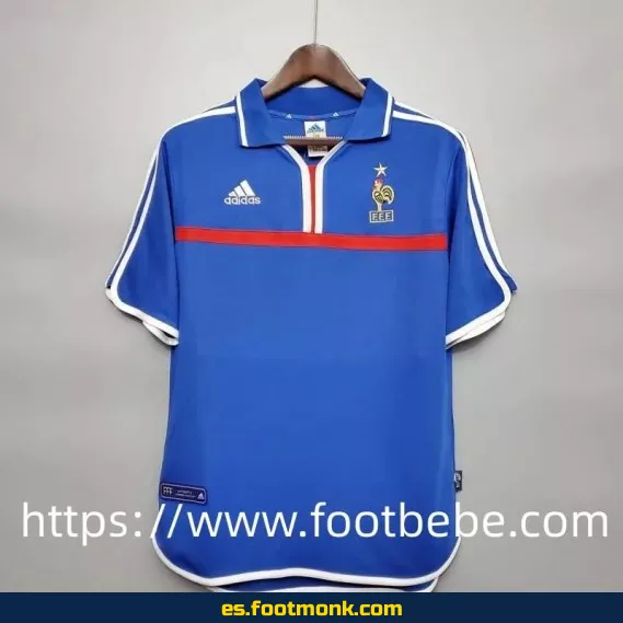 Camiseta de fútbol vintage Francia Eurocopa 2000 local - Edición retro, réplica oficial