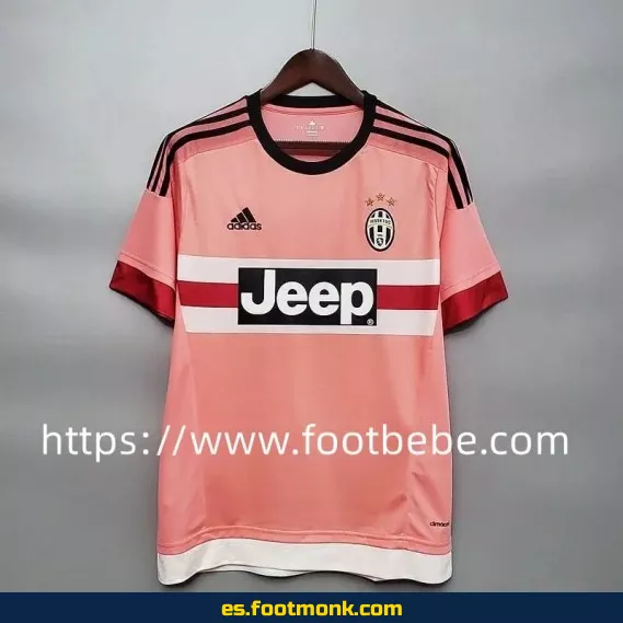 Camiseta retro Juventus 2015-2016 tercera equipación rosa - Edición especial vintage | Camisetas de fútbol clásicas oficiales