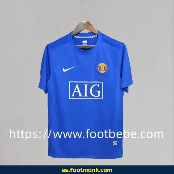 Camiseta retro Manchester United 2007-2008 visitante - Edición clásica de fútbol