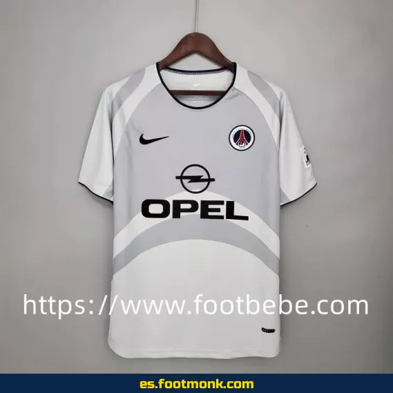Camiseta retro PSG 2001-2002 exterior blanco - Edición clásica de fútbol