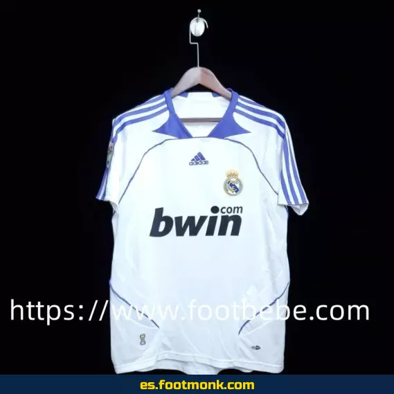 Camiseta retro Real Madrid 2007-2008 primera equipación - Edición clásica oficial