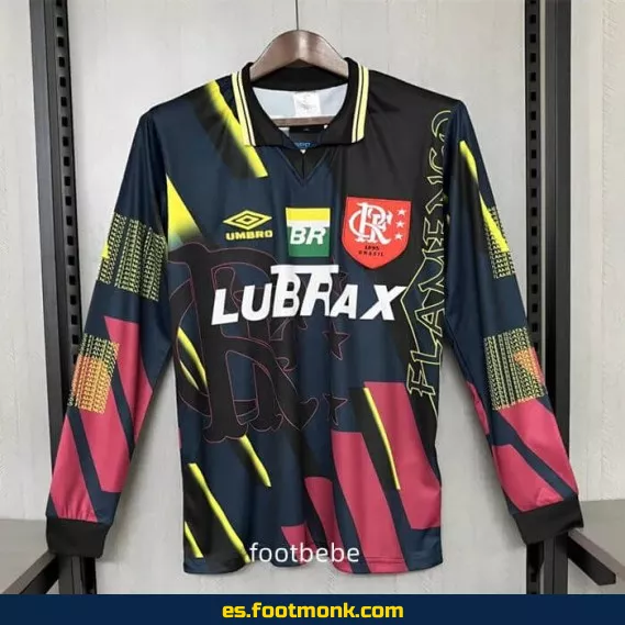Camiseta Flamengo Vintage 1997-1998 Negra Manga Larga – Edición Retro