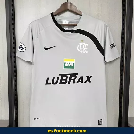 Camiseta Flamengo Vintage 2008-2009 Gris – Edición Retro – Fútbol Oficial
