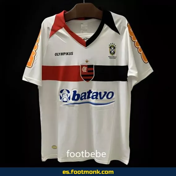 Camiseta Flamengo Vintage 2010-2011 Exterior Blanca – Edición Retro – Réplica Oficial