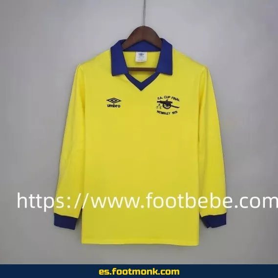 Camiseta de fútbol vintage Arsenal 1971-1979 de manga larga - Edición clásica y exclusiva