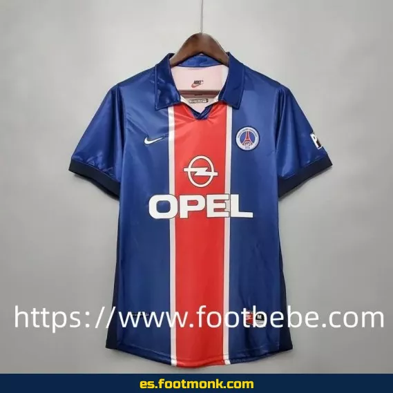 Camiseta retro PSG 1998-1999 local azul y roja - Edición clásica vintage