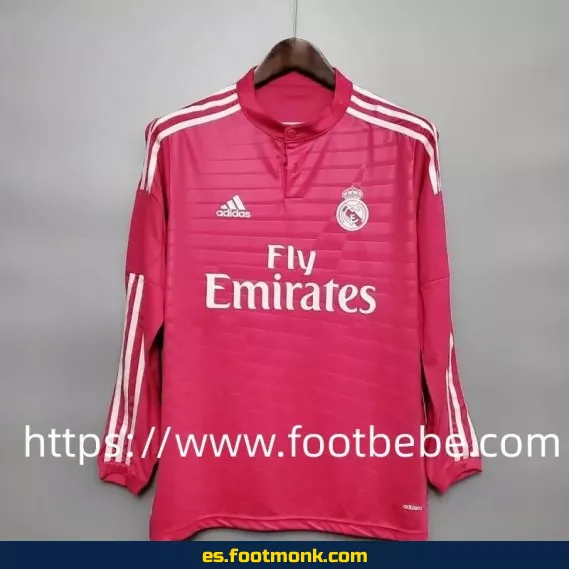 Camiseta retro Real Madrid 2014-2015 manga larga segunda equipación - Edición clásica