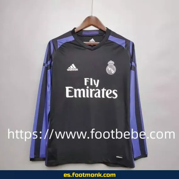 Camiseta retro Real Madrid 2015-2016 tercera equipación manga larga - Edición especial vintage