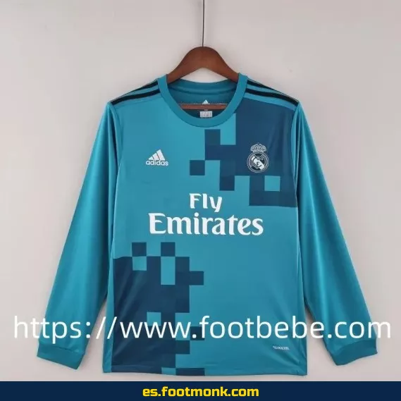 Camiseta retro Real Madrid 2017-2018 manga larga tercera equipación - Edición especial