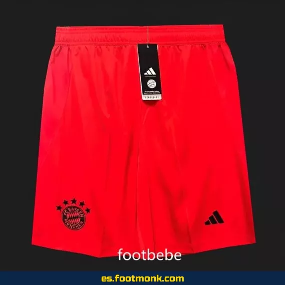 Short de fútbol Bayern Munich 2024-2025 rojo - Camiseta oficial edición especial