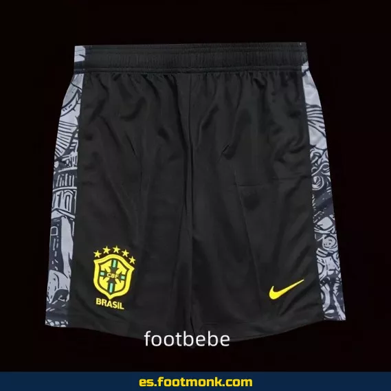 Camiseta de fútbol Brasil 2024-2025 negra y gris - Edición Especial