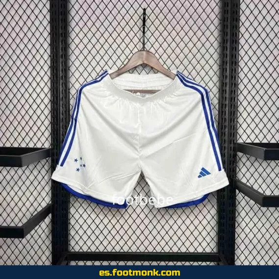 Short de fútbol Cruzeiro 2024-2025 Blanco – Camiseta Oficial de Fútbol
