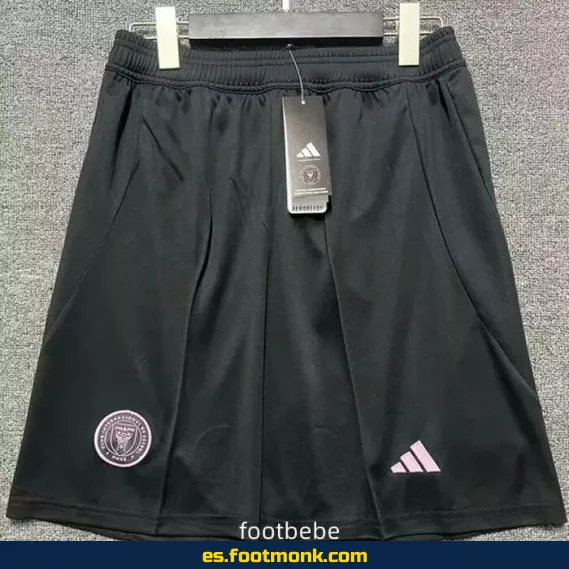 Short de fútbol Inter Miami 2025-2026 negro - Camiseta oficial de fútbol