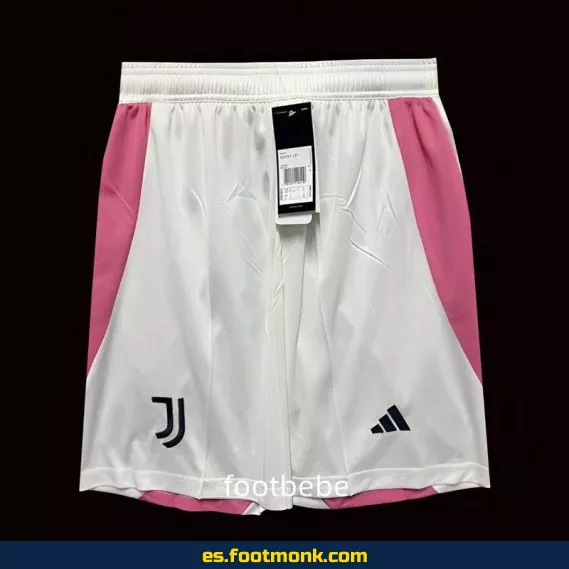 Short de fútbol Juventus 2024-2025 blanco rosa - Camiseta oficial edición especial - Envío a domicilio
