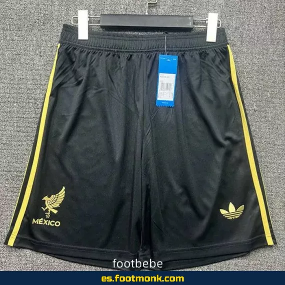 Short de fútbol México 2025-2026 negro – Camiseta oficial de selección, edición especial