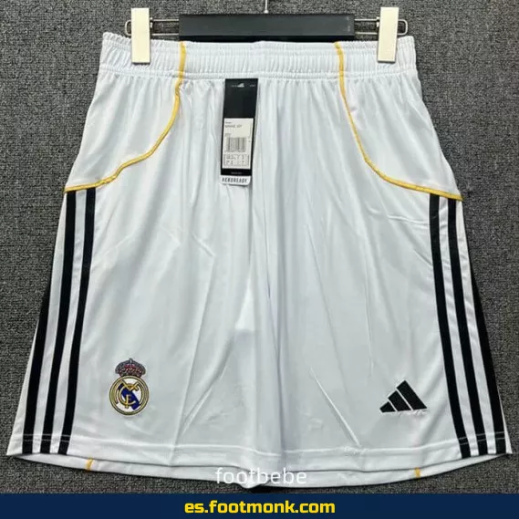 Short de fútbol Real Madrid 2025-2026 Blanco - Camiseta Oficial Edición Especial
