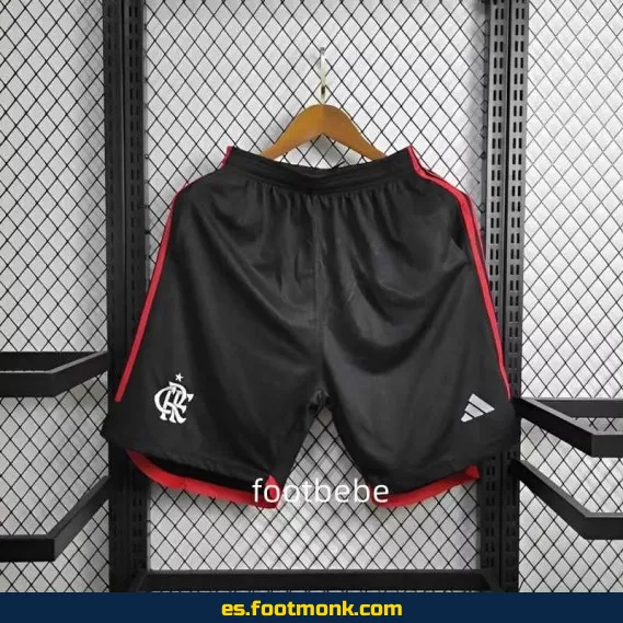 Short de fútbol Flamengo 2024-2025 Exterior Negro - Camiseta Oficial