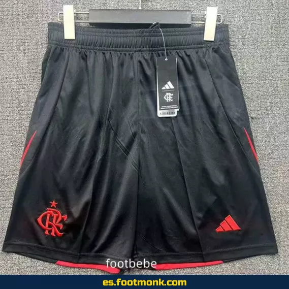 Short de fútbol Flamengo 2025-2026 Negro - Camiseta Oficial Edición Especial