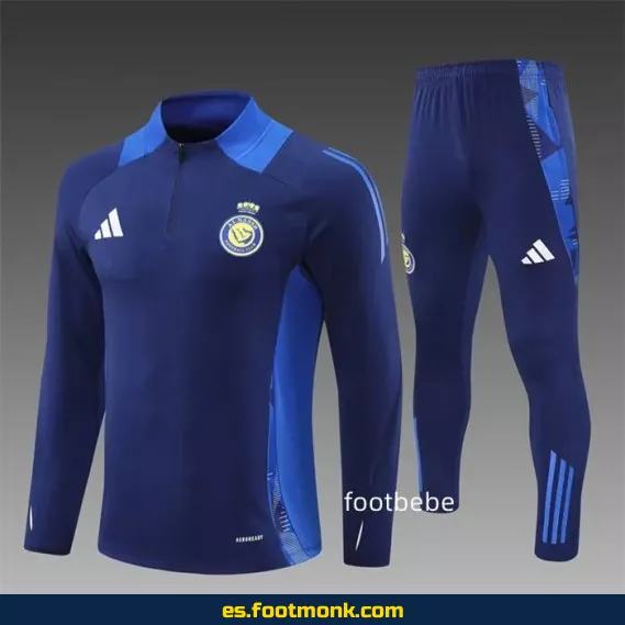 Chaqueta de Entrenamiento Al-Nassr 2024-2025 Azul – Camiseta Oficial de Fútbol