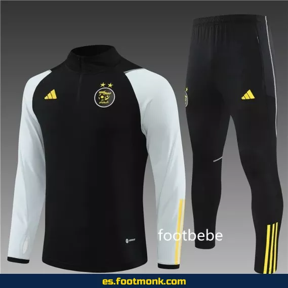 Sudadera Argelia 2023-2024 Media Cremallera Negra – Camisetas de Fútbol Edición Especial