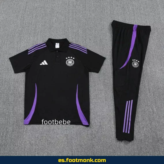 Chaqueta de Entrenamiento Alemania 2025-2026 Negra con Polo – Edición Oficial