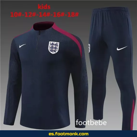 Camiseta de Fútbol Inglaterra Niños 2024-2025 Azul Real – Edición Oficial