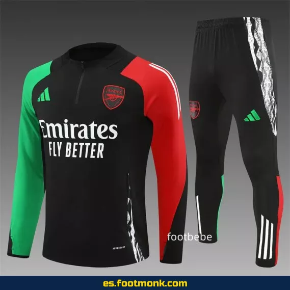 Chándal Arsenal 2024-2025 Negro - Camisetas de Fútbol Oficiales