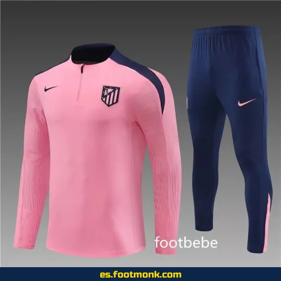 Chándal Atlético Madrid 2024-2025 Rosa - Camisetas de Fútbol Oficiales