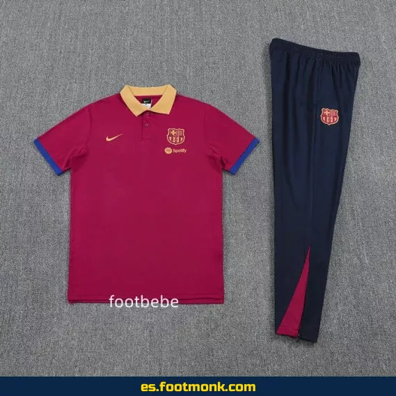 Polo del FC Barcelona 2025-2026 - Camiseta Oficial de Fútbol en Rojo - Edición Especial