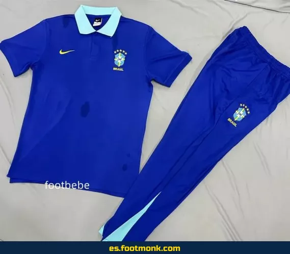 Camiseta Brasil 2025-2026 Azul Polo B – Edición Especial – Réplica Oficial